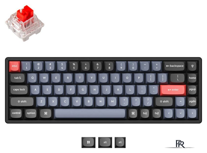 Клавиатура Keychron K6 Pro RGB K6P-J1-RU (Keychron K Pro Red) - Изображение №1 — Интернет-магазин ПроЗаказ