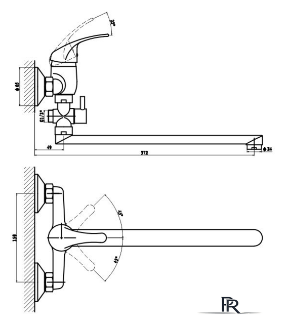 Смеситель Gross Aqua Mini 7210213-35F - Изображение №2 — Интернет-магазин ПроЗаказ