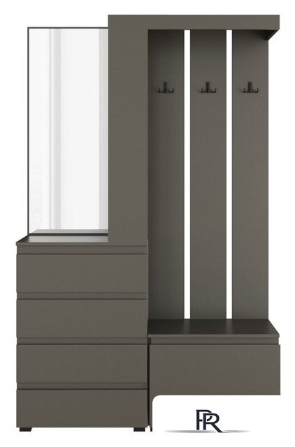 Стенка НК-Мебель Stern 72677900 (серый графит) - Изображение №1 — Интернет-магазин ПроЗаказ