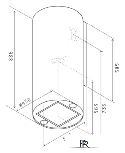 Кухонная вытяжка Jetair Pipe WH/A/43 PRF0099249A - Изображение №3 — Интернет-магазин ПроЗаказ