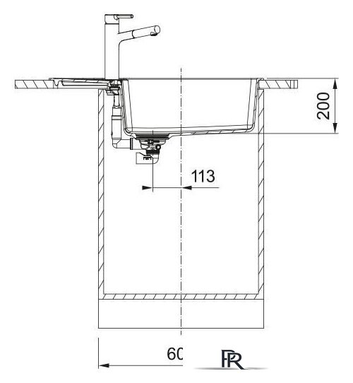 Кухонная мойка Franke Centro CNG 611-78 XL 114.0757.422 (черный матовый) - Изображение №4 — Интернет-магазин ПроЗаказ