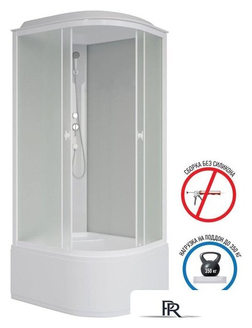 Душевая кабина Niagara Promo P100/80/40L/MT 100x80x215 - Изображение №4 — Интернет-магазин ПроЗаказ