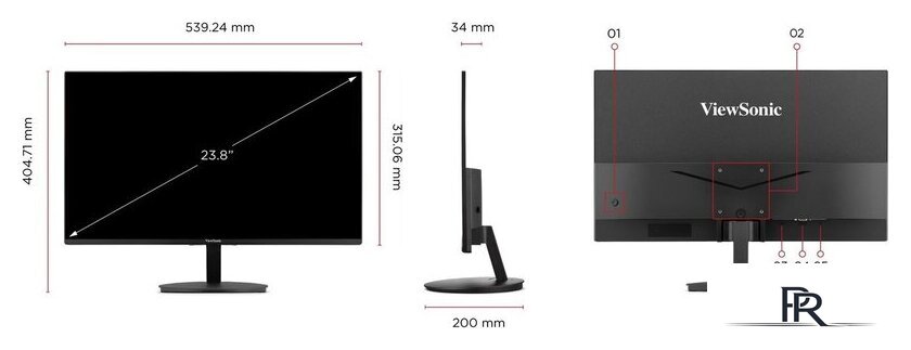 Монитор ViewSonic VA24E1-H - Изображение №11 — Интернет-магазин ПроЗаказ