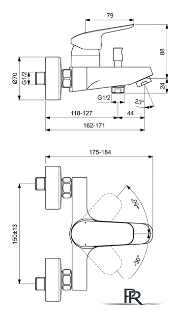 Смеситель Ideal Standard Ceraflex B1721AA - Изображение №2 — Интернет-магазин ПроЗаказ