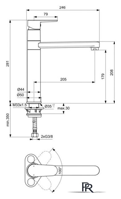 Смеситель Ideal Standard Cerafine O BC501 - Изображение №2 — Интернет-магазин ПроЗаказ