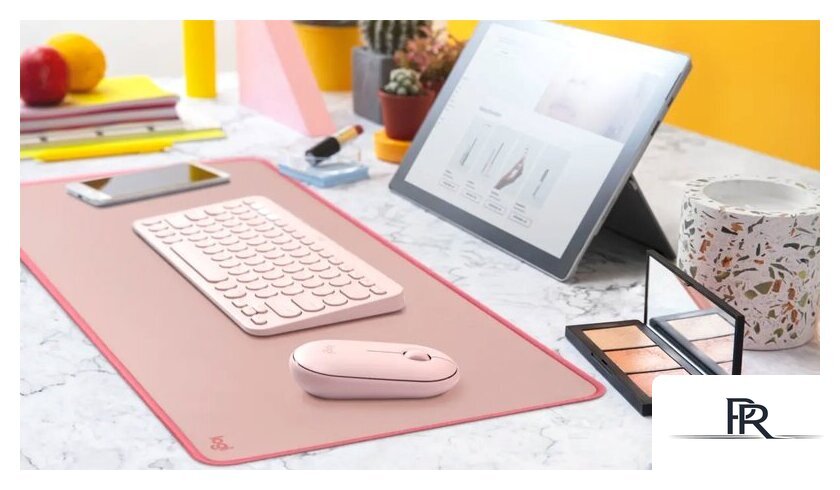 Коврик для стола Logitech Desk Mat (темно-розовый) - Изображение №6 — Интернет-магазин ПроЗаказ