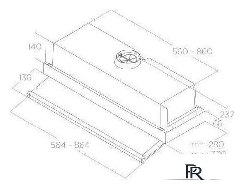Кухонная вытяжка Elica Ciak 2.0 S GR/A/60 PRF0181902 - Изображение №3 — Интернет-магазин ПроЗаказ