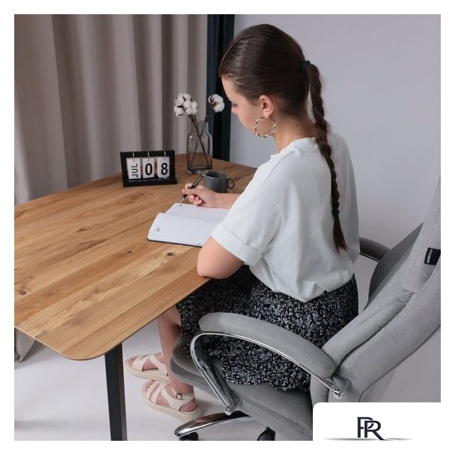 Офисное кресло AksHome Paradis (ткань, светло-серый) - Изображение №4 — Интернет-магазин ПроЗаказ