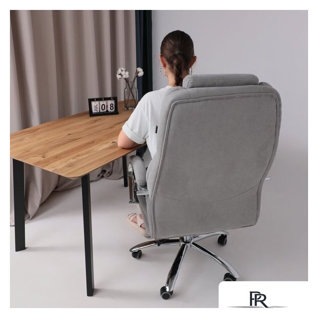 Офисное кресло AksHome Paradis (ткань, светло-серый) - Изображение №3 — Интернет-магазин ПроЗаказ