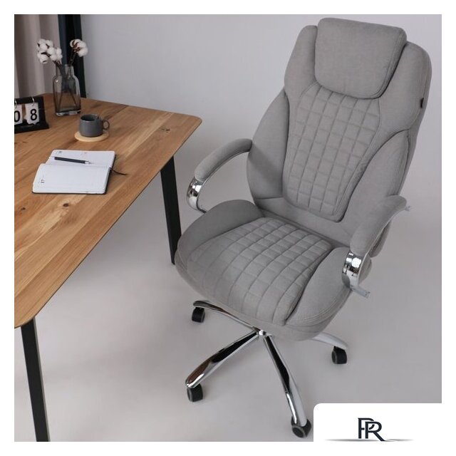 Офисное кресло AksHome Paradis (ткань, светло-серый) - Изображение №6 — Интернет-магазин ПроЗаказ