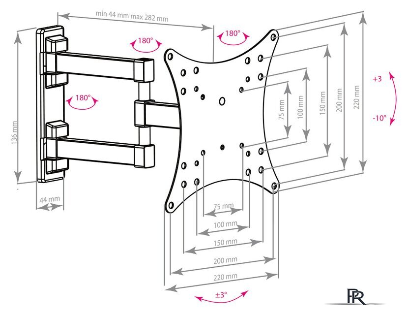 Кронштейн для телевизора Arm Media MARS-4 - Изображение №3 — Интернет-магазин ПроЗаказ