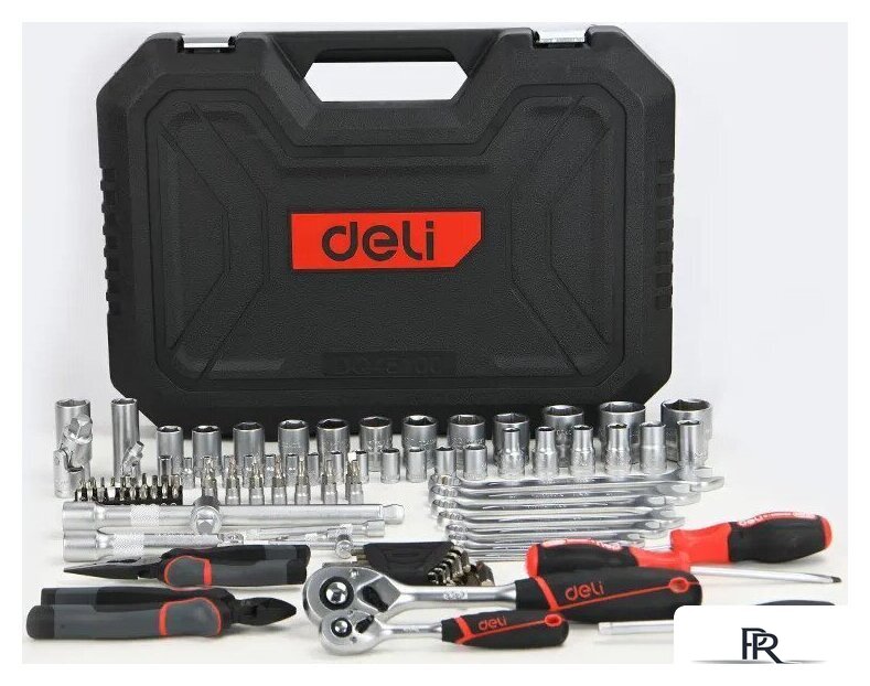 Универсальный набор инструментов Deli EDQ45100 (100 предметов) - Изображение №2 — Интернет-магазин ПроЗаказ