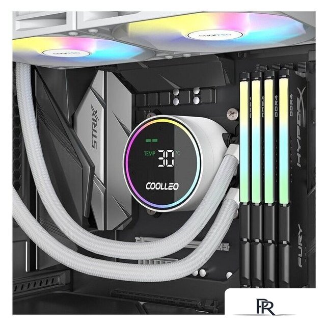 Система жидкостного охлаждения для процессора Coolleo Ice Fairy Dig 240 Lite (белый) - Изображение №4 — Интернет-магазин ПроЗаказ