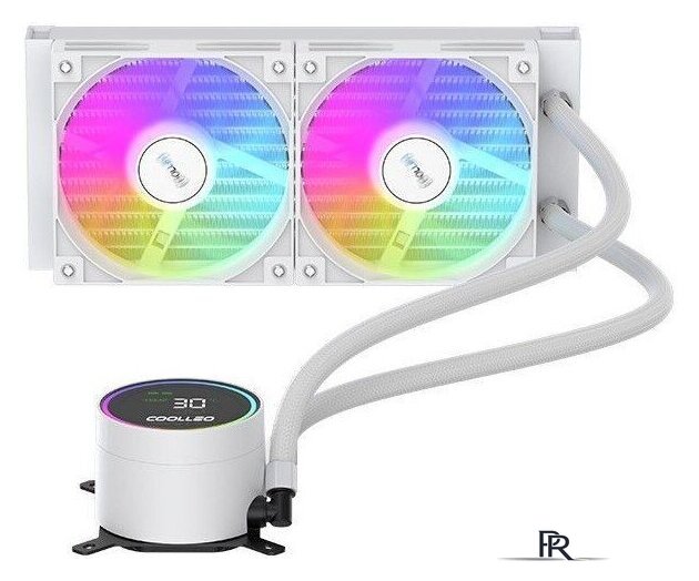 Система жидкостного охлаждения для процессора Coolleo Ice Fairy Dig 240 Lite (белый) - Изображение №2 — Интернет-магазин ПроЗаказ