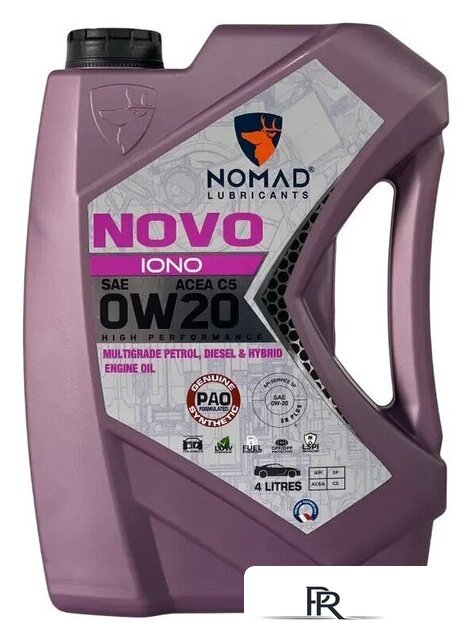 Моторное масло Nomad Novo iono 0W-20 4л - Изображение №1 — Интернет-магазин ПроЗаказ