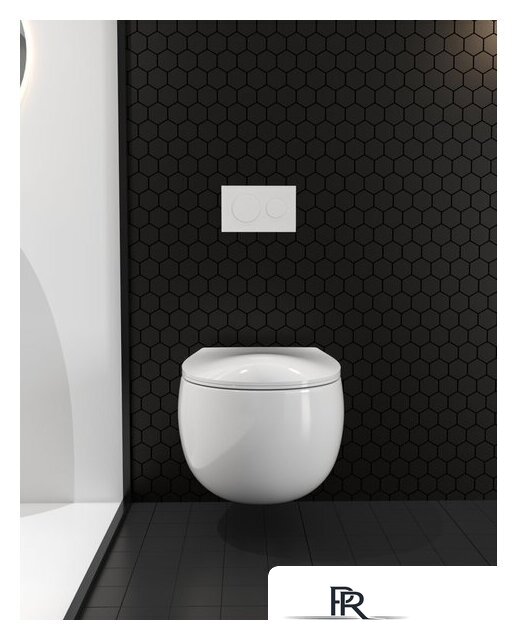 Унитаз подвесной Roxen Egg в комплекте с инсталляцией StounFix Dual Fresh 6 в 1 968085 (кнопка: брашированное золото) - Изображение №8 — Интернет-магазин ПроЗаказ