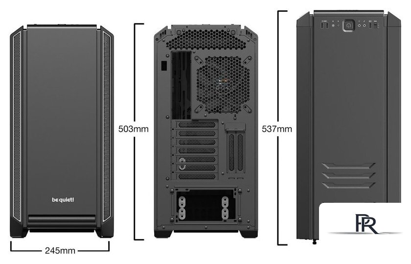 Корпус be quiet! Silent Base 601 BGW27 (черный/серебристый) - Изображение №2 — Интернет-магазин ПроЗаказ