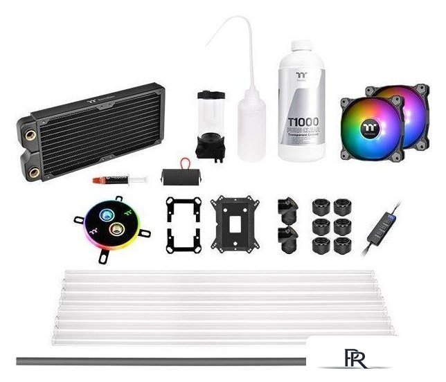 Система жидкостного охлаждения для процессора Thermaltake Pacific C240 DDC Hard Tube Water Cooling Kit CL-W242-CU12SW-A - Изображение №1 — Интернет-магазин ПроЗаказ