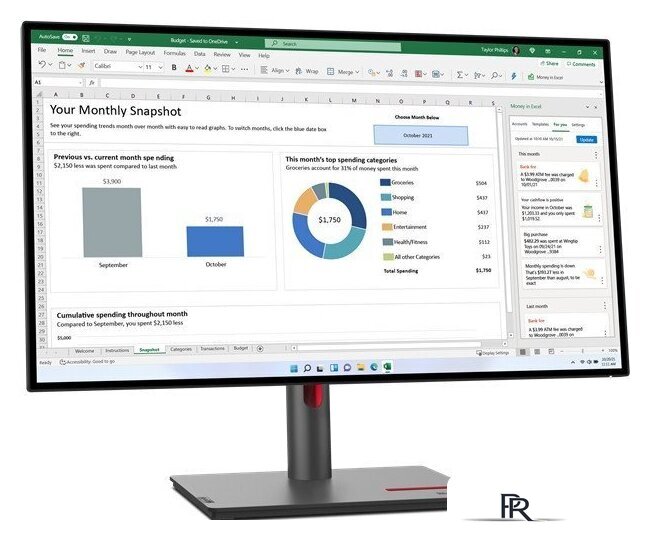 Монитор Lenovo ThinkVision P27h-30 63A1GAT1EU - Изображение №2 — Интернет-магазин ПроЗаказ