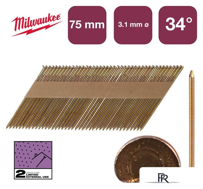 Гвозди для пистолета Milwaukee 4932492610 (2200 шт) - Изображение №1 — Интернет-магазин ПроЗаказ