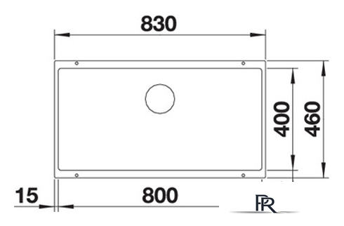 Кухонная мойка Blanco Subline 800-U 526005 (черный) - Изображение №2 — Интернет-магазин ПроЗаказ