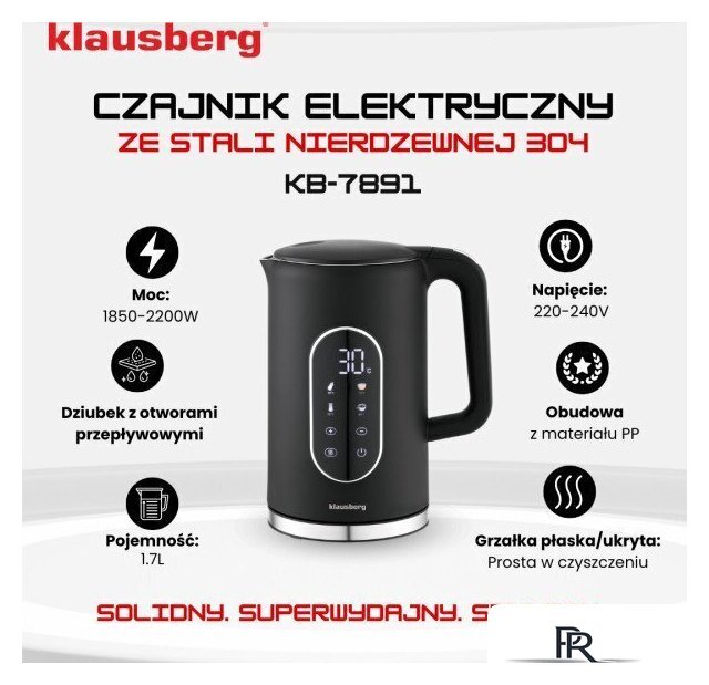 Электрический чайник Klausberg KB-7891 - Изображение №4 — Интернет-магазин ПроЗаказ