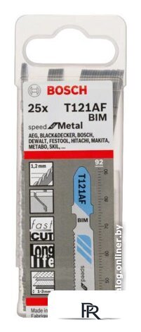 Набор пильных полотен Bosch T121AF 2608636700 (25 шт) - Изображение №1 — Интернет-магазин ПроЗаказ