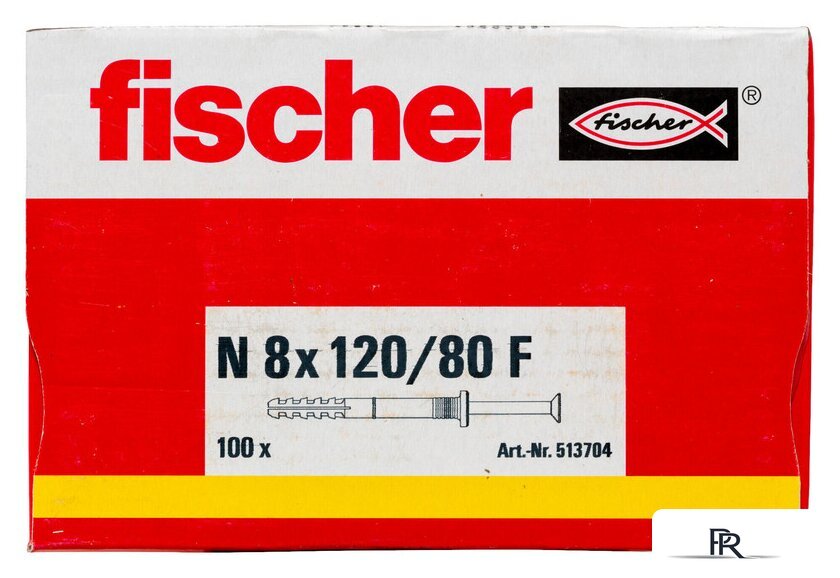 Дюбель-гвоздь Fischer N 8 x 120/80 F 513704 (100 шт) - Изображение №4 — Интернет-магазин ПроЗаказ
