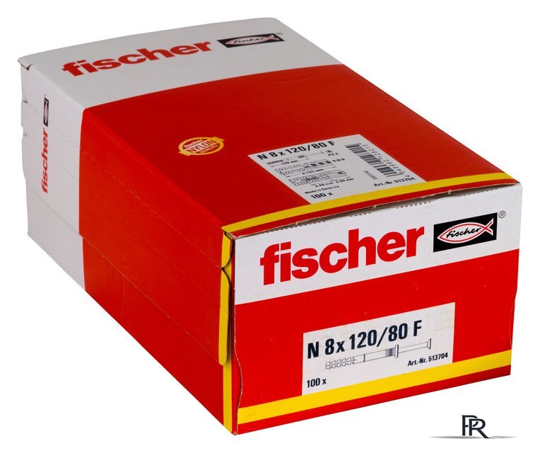 Дюбель-гвоздь Fischer N 8 x 120/80 F 513704 (100 шт) - Изображение №2 — Интернет-магазин ПроЗаказ
