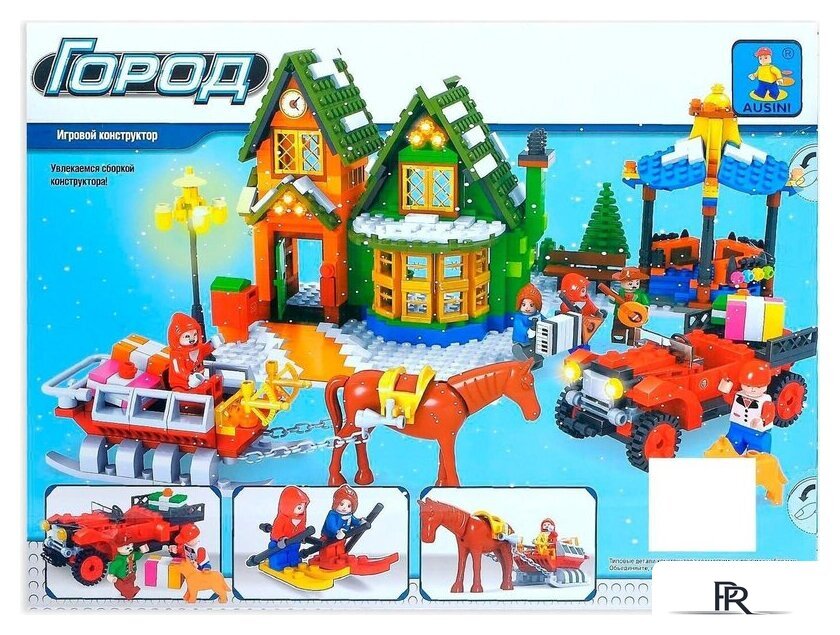 Конструктор Ausini Домик Санты 25607 3548631 - Изображение №2 — Интернет-магазин ПроЗаказ