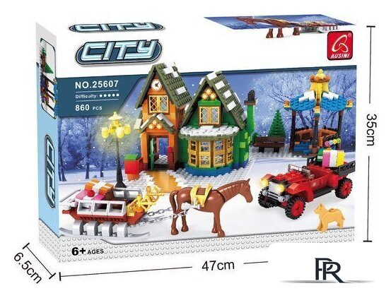 Конструктор Ausini Домик Санты 25607 3548631 - Изображение №7 — Интернет-магазин ПроЗаказ