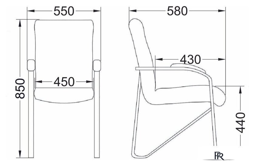 Офисный стул AksHome Samba Aks-1 (Pegasso темно-серый/подлокотники мягкие) - Изображение №17 — Интернет-магазин ПроЗаказ