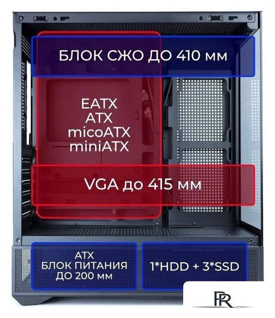 Корпус Ginzzu GL710 - Изображение №11 — Интернет-магазин ПроЗаказ