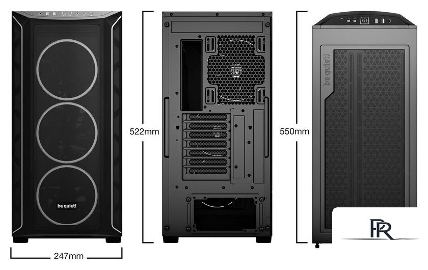 Корпус be quiet! Shadow Base 800 FX Black BGW63 - Изображение №2 — Интернет-магазин ПроЗаказ