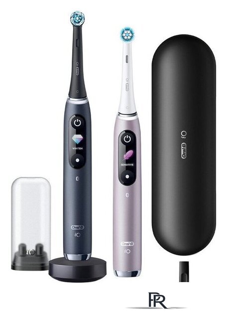 Комплект электрических зубных щеток Oral-B iO 9 DUO (черный оникс, розовый кварц) - Изображение №1 — Интернет-магазин ПроЗаказ