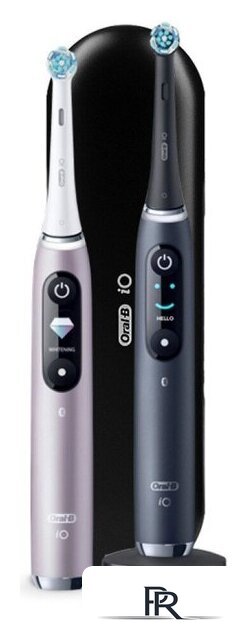 Комплект электрических зубных щеток Oral-B iO 9 DUO (черный оникс, розовый кварц) - Изображение №2 — Интернет-магазин ПроЗаказ