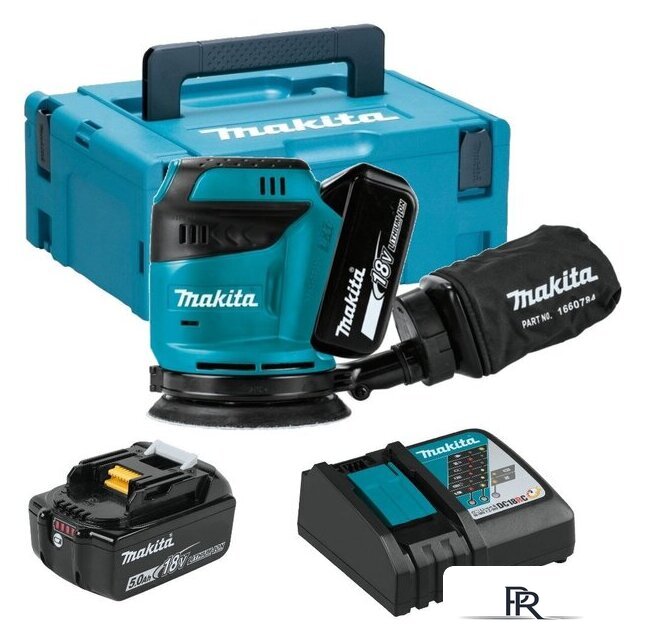 Эксцентриковая шлифмашина Makita DBO180RTJ (с 2-мя АКБ, кейс) - Изображение №1 — Интернет-магазин ПроЗаказ