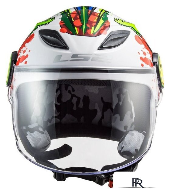 Мотошлем LS2 OF602 Funny Croco (M, белый глянцевый) - Изображение №6 — Интернет-магазин ПроЗаказ