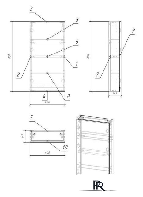  Cersanit Шкаф Moduo 40 SW-MOD40/WH - Изображение №3 — Интернет-магазин ПроЗаказ