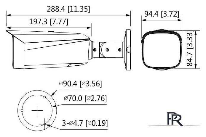 IP-камера Dahua DH-IPC-HFW3449T1P-AS-PV-0280B - Изображение №2 — Интернет-магазин ПроЗаказ