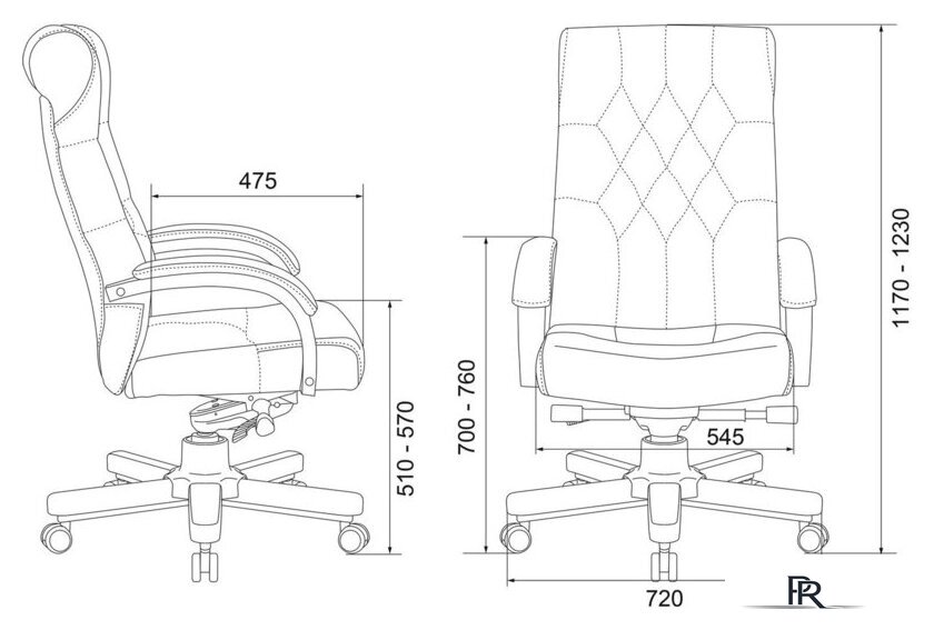 Офисное кресло Бюрократ T-9928WALNUT Fabric (зеленый Italia Green/дерево) - Изображение №10 — Интернет-магазин ПроЗаказ