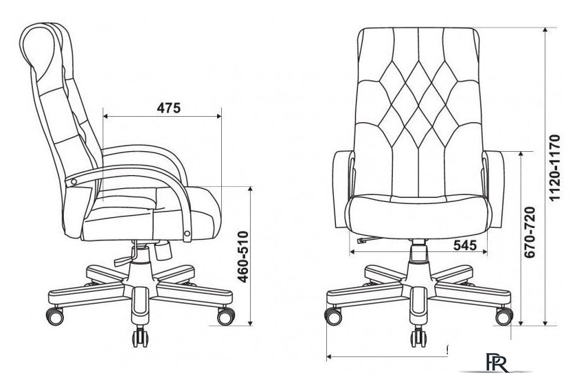 Офисное кресло Бюрократ T-9928WALNUT Fabric (зеленый Italia Green/дерево) - Изображение №9 — Интернет-магазин ПроЗаказ