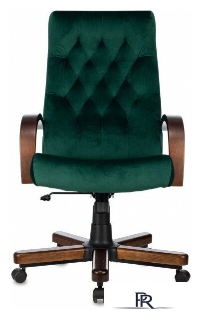 Офисное кресло Бюрократ T-9928WALNUT Fabric (зеленый Italia Green/дерево) - Изображение №2 — Интернет-магазин ПроЗаказ