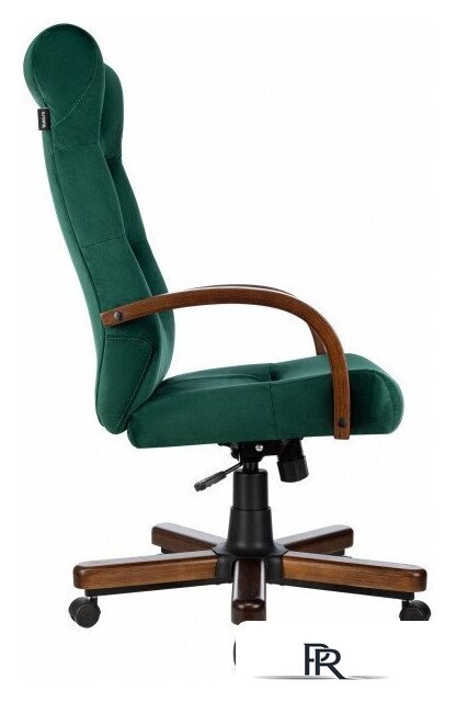 Офисное кресло Бюрократ T-9928WALNUT Fabric (зеленый Italia Green/дерево) - Изображение №3 — Интернет-магазин ПроЗаказ