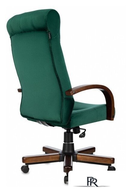 Офисное кресло Бюрократ T-9928WALNUT Fabric (зеленый Italia Green/дерево) - Изображение №4 — Интернет-магазин ПроЗаказ