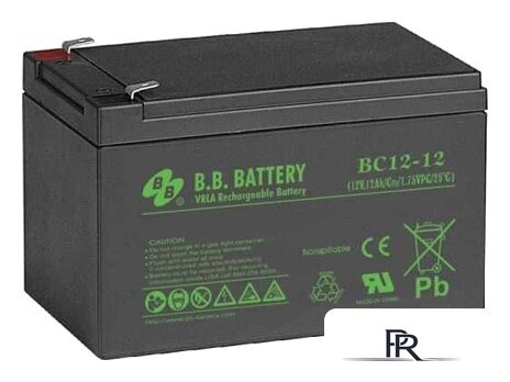 Аккумулятор для ИБП B.B. Battery BC12-12 (12В/12 А·ч) - Изображение №1 — Интернет-магазин ПроЗаказ