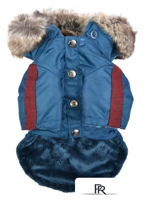 Куртка для животных Puppia Brock с капюшоном PAUD-JM1851-TE-S (синий) - Изображение №2 — Интернет-магазин ПроЗаказ