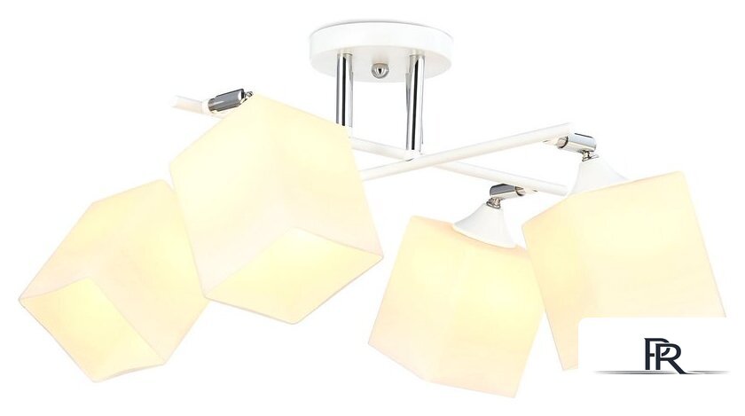 Люстра средней высоты Ambrella light TR303083/4 WH/CH/FR (белый/хром/белый матовый) - Изображение №2 — Интернет-магазин ПроЗаказ