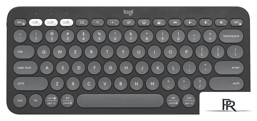 Клавиатура Logitech Pebble Keys 2 K380s 920-011851 (графитовый) - Изображение №1 — Интернет-магазин ПроЗаказ