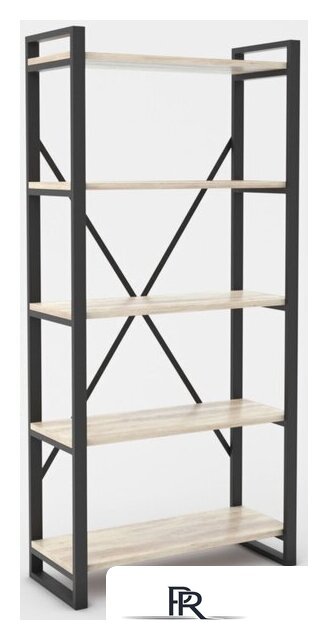 Стеллаж Hype Mebel Стандарт-2 50x170 (черный/древесина белая) - Изображение №1 — Интернет-магазин ПроЗаказ